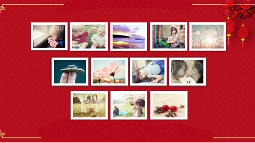 喜结良缘传统中式婚礼庆典通用PPT模板