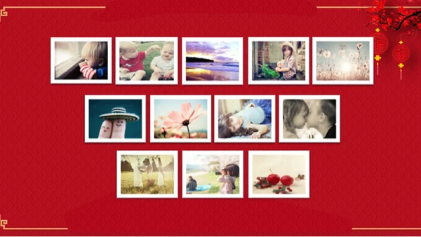 喜结良缘传统中式婚礼庆典通用PPT模板