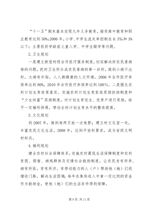 村社会主义新农村规划.docx