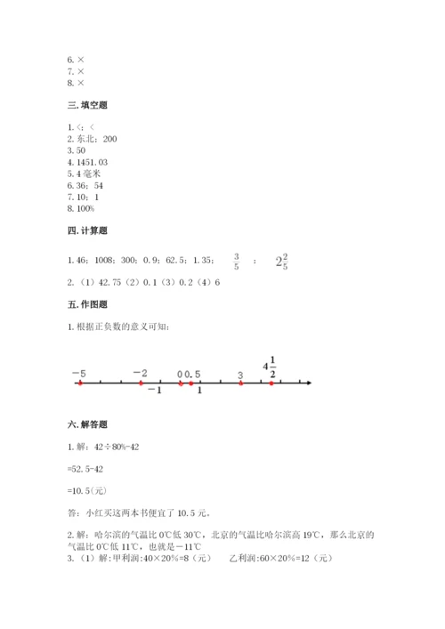 冀教版小升初数学模拟试卷汇编.docx