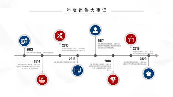 2021红蓝简约2021市场部年终总结新年计划述职报告PPT