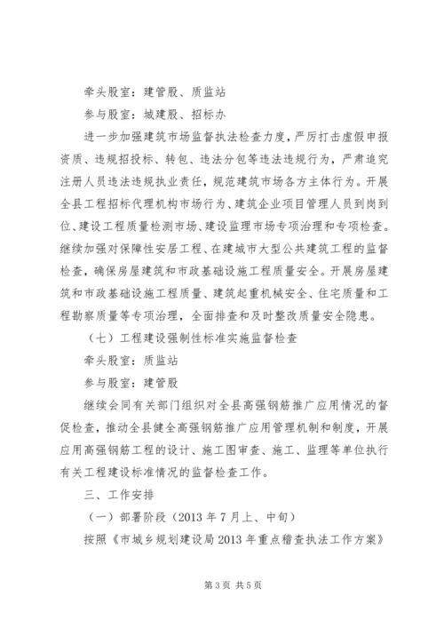 重点稽查执法活动方案.docx