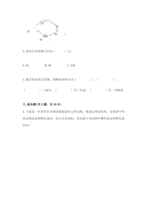 教科版小学科学三年级下册期末测试卷附参考答案【预热题】.docx