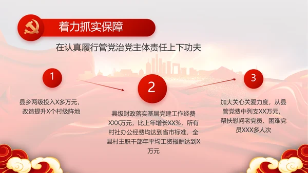 红色安定区脱贫攻坚精神年年终总结PPT动态模板