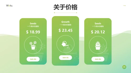 绿色自然环境保护园艺宣传动态PPT模板