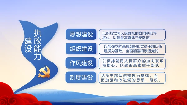 大气党风廉政建设工作总结动态PPT