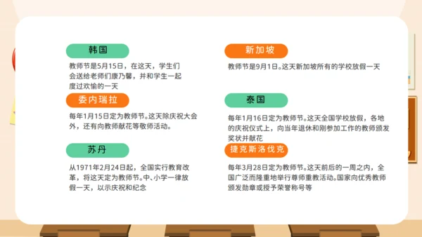 教师节快乐教室黑板校园风格通用PPT模板