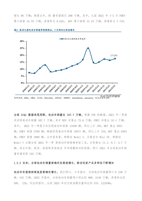 电动车行业中期策略-电动车渗透率提升-材料龙头加速一体化.docx