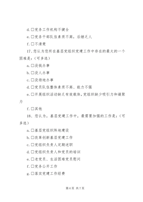 涛陈小学基层党组织建设情况调查问卷.docx
