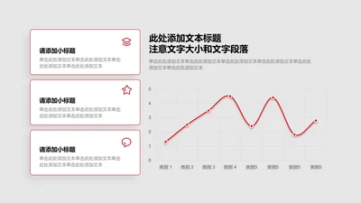 图表页-红色商务风1项折线图矩形图示