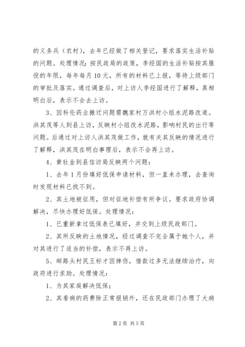 镇开展“信访维稳、百日攻坚”活动汇报材料.docx