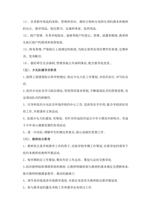 大王中心小学学校管理新版制度.docx