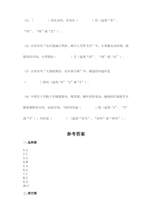 教科版三年级上册科学期末测试卷标准卷.docx