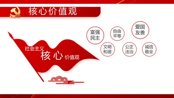 党支部政府工作总结汇报动态PPT党课