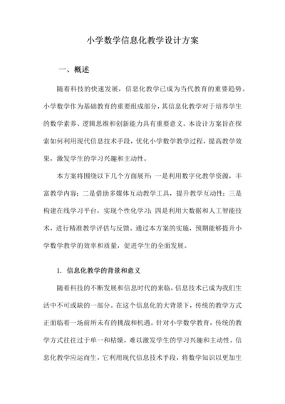 小学数学信息化教学设计方案.docx