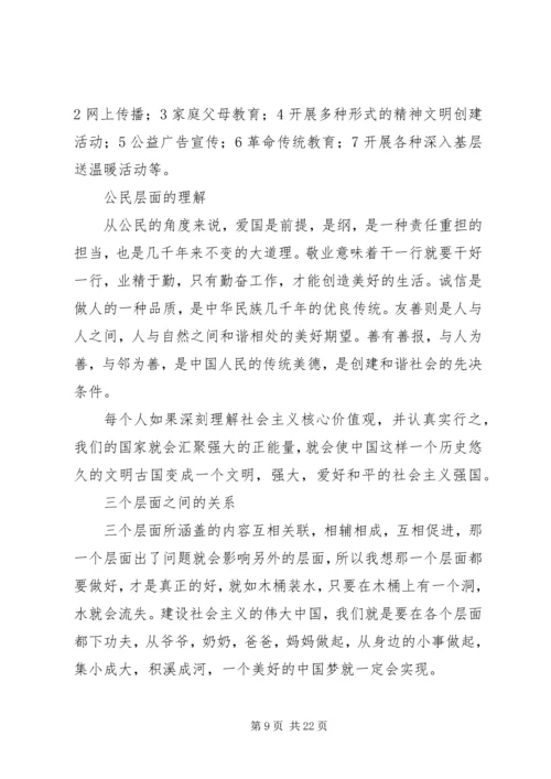 关于社会主义核心价值观的思考 (2).docx