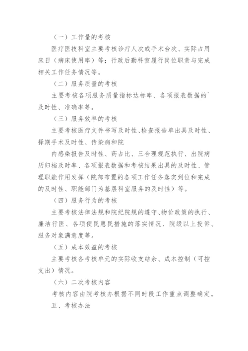 县级医院绩效考核分配方案.docx