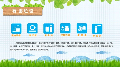 垃圾分类小知识保护环境大树通用PPT模板