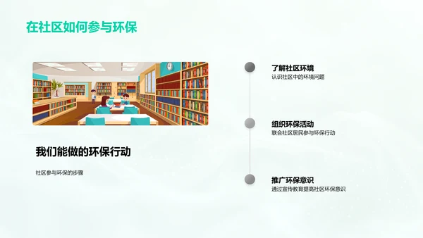 环保课程讲座PPT模板