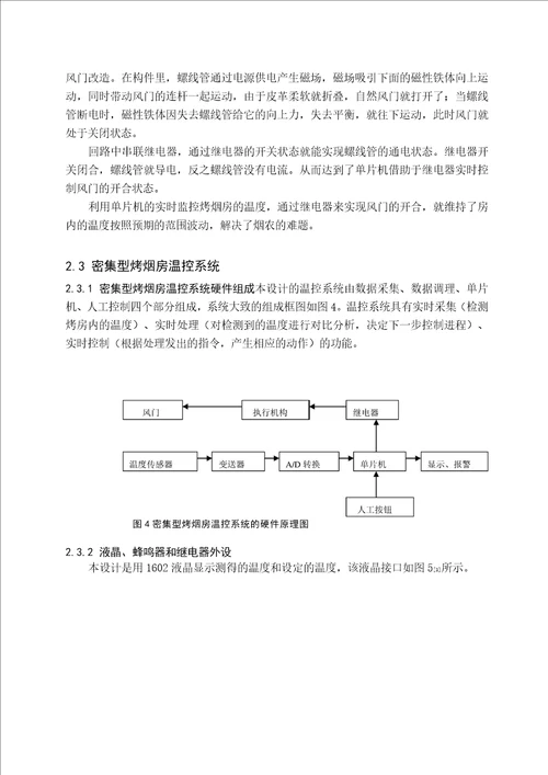 基于单片机的密集型烤烟房温度自动控制系统