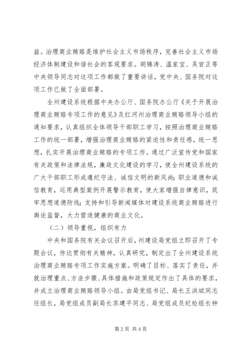 治理商业贿赂专项工作第一阶段工作总结及第二阶段工作安排 (4).docx