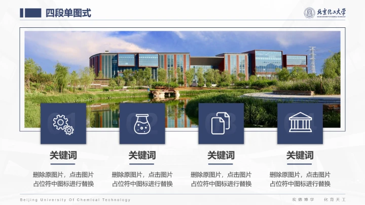 北京化工大学专属课题学术汇报毕业答辩通用PPT模板