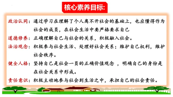 （核心素养目标）1.1我与社会 课件（共25张PPT)