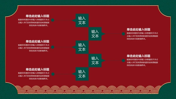 中式牛年春节PPT模板