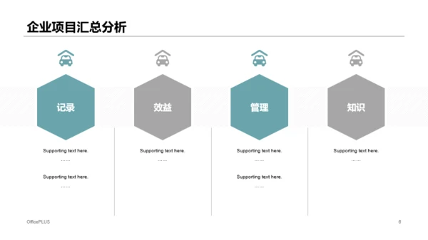 绿色商务公司开发项目管理介绍PPT模板