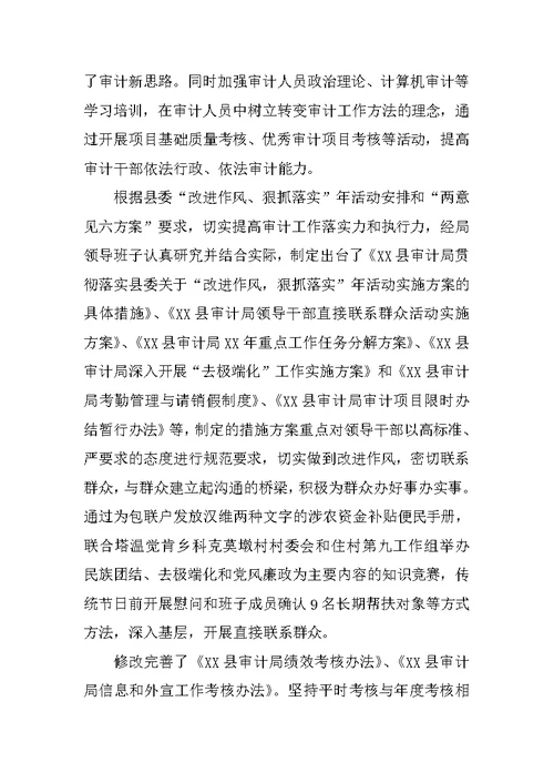 乡镇审计局年度工作总结及工作安排