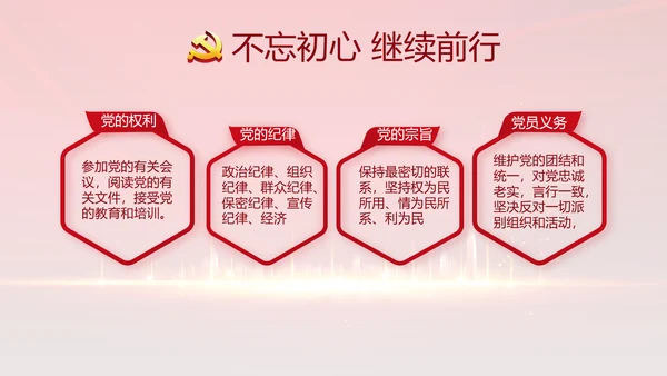 红色年终党支部述职报告学习教育PPT