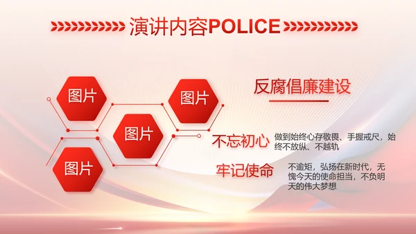 红色大气公安警察工作总结汇报PPT