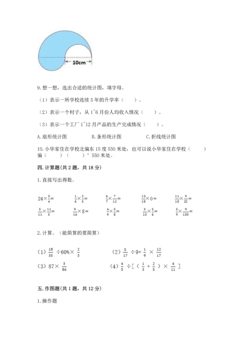 人教版六年级上册数学期末测试卷及完整答案（夺冠）.docx