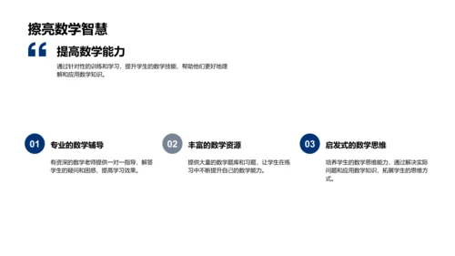 数学社团技能提升PPT模板