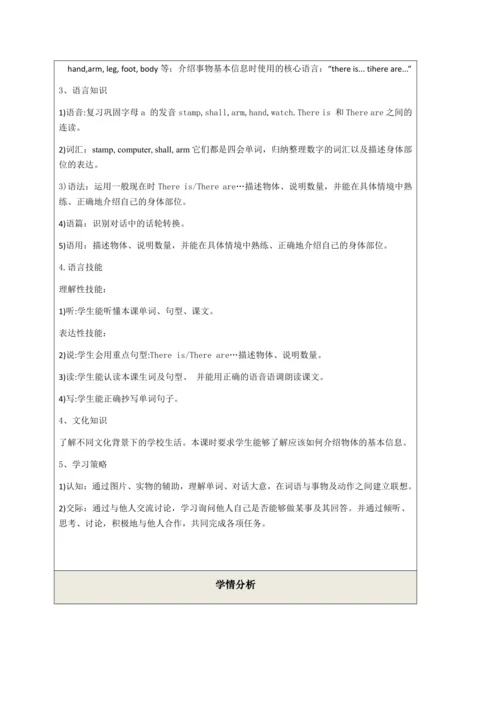 Module 6 Unit 2 There is a small monster  第一课时教案