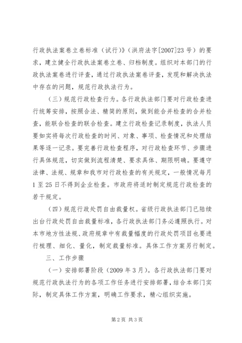 规范行政执法行为实施方案.docx