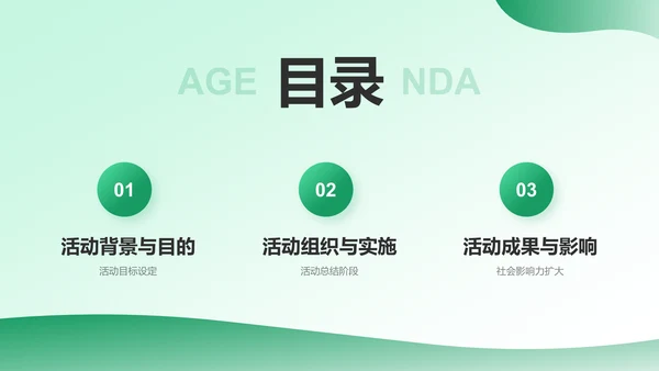 绿色插画风三下乡社会实践阶段性成果汇报PPT模板