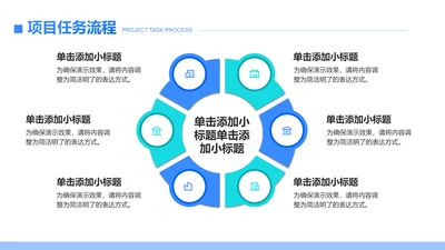 创意风任务流程PPT循环图
