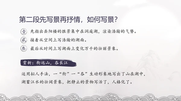 范仲淹《岳阳楼记》PPT模板