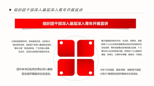 共青团十九大精神学习团委年终总结PPT