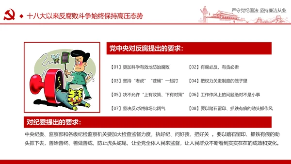 严守党纪国法坚持廉洁从业廉政PPT课件