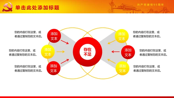 大气建党95周年纪念PPT