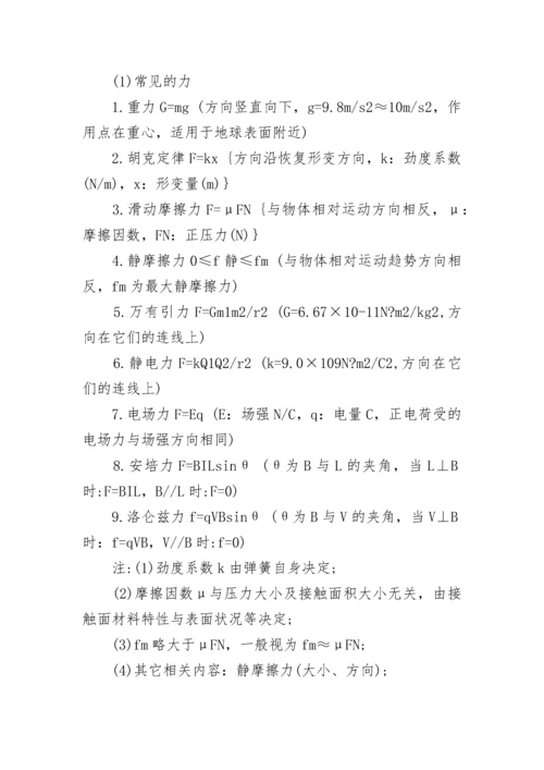 高中物理公式大全一览表.docx