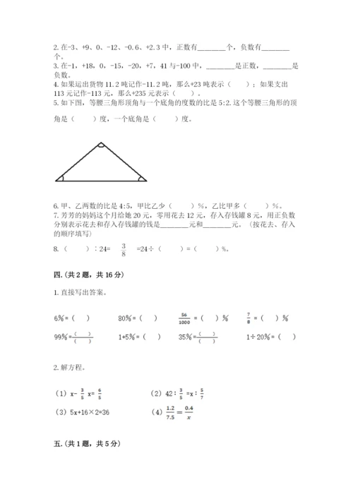 北师大版数学小升初模拟试卷及完整答案（考点梳理）.docx