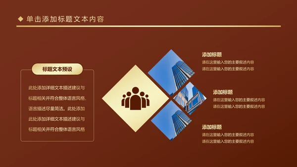 金色房地产行业营销策划销售工作汇报PPT模板