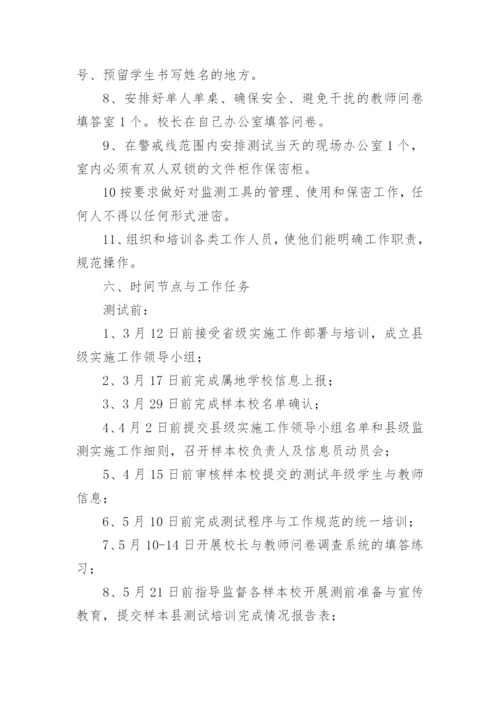 义务教育质量监测学校工作方案.docx