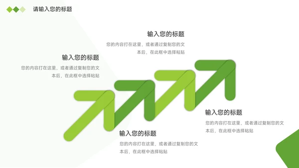 绿色简洁商业计划书PPT模板