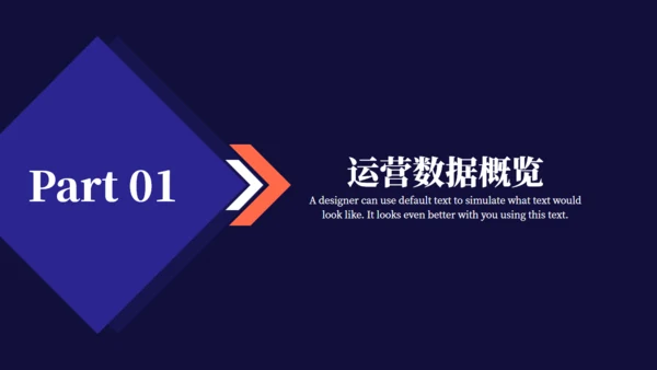 简约商务风企业运营报告通用PPT模板