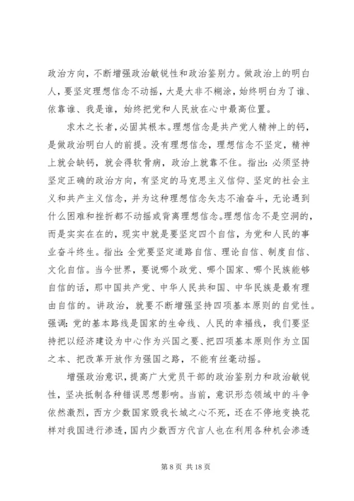 党的意识方面存在的问题清单.docx