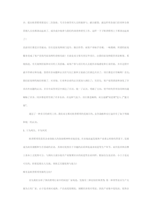 欧普照明战略转型和营销体系建设.docx